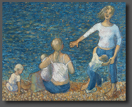 Relaxing at the beach! 80x100cm